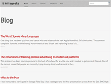 Tablet Screenshot of blog.infrageeks.com